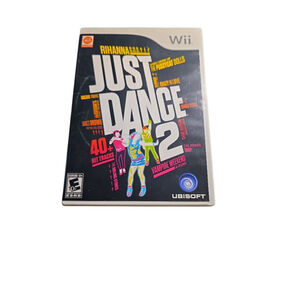 Ubisoft Just Dance 2 Wii Video Game Black White One Size #352